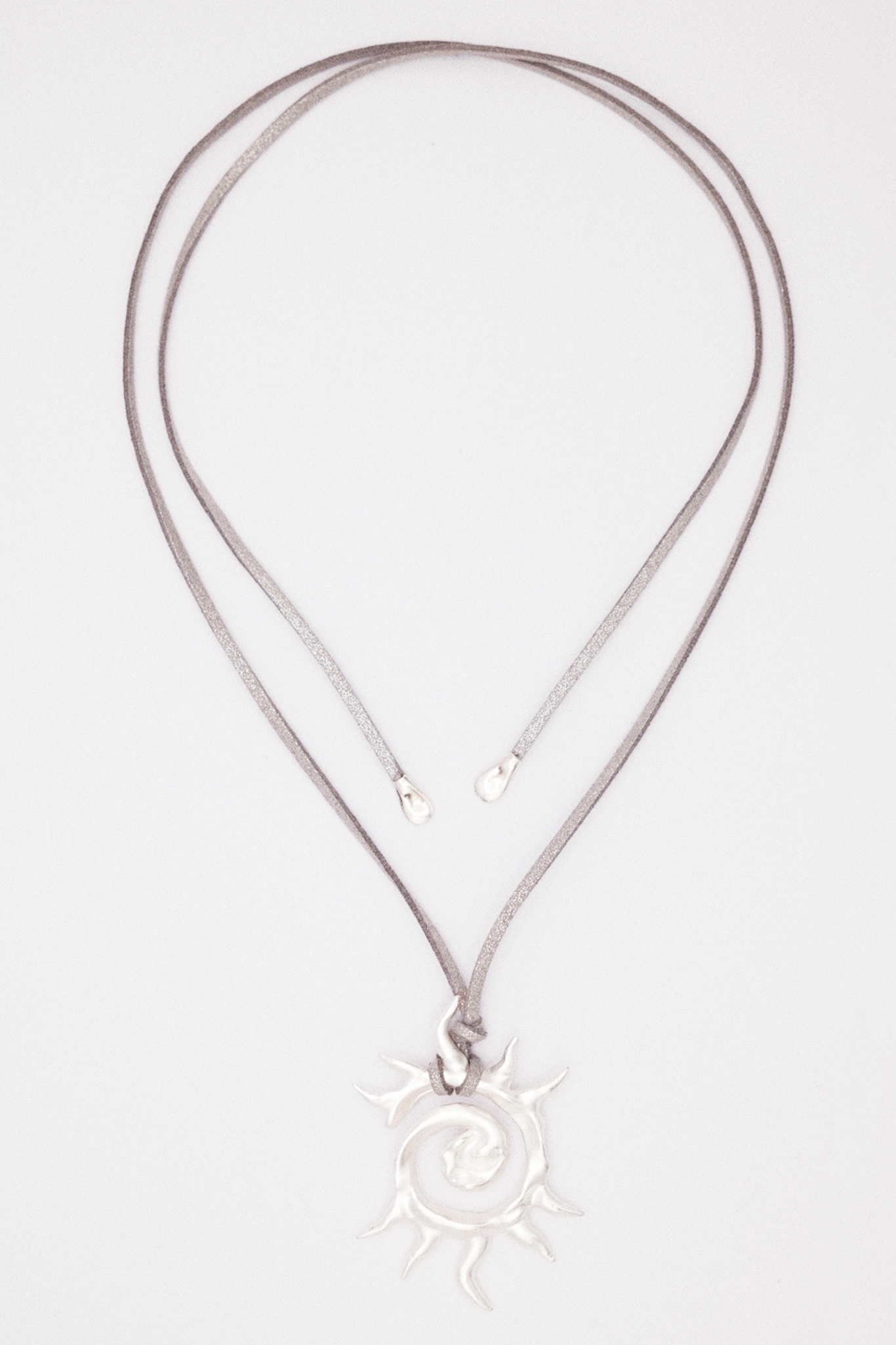 Sparkly Gray Sol Eterno Necklace