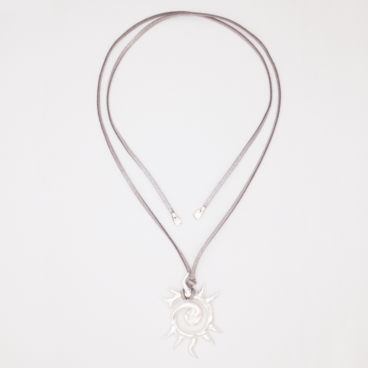 Sparkly Gray Sol Eterno Necklace