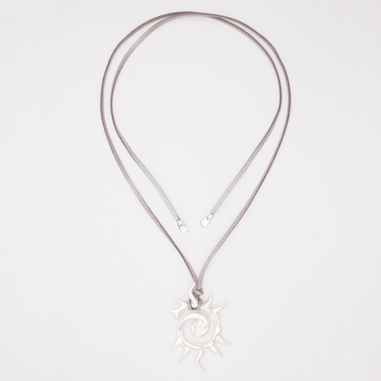 Sparkly Gray Sol Eterno Necklace